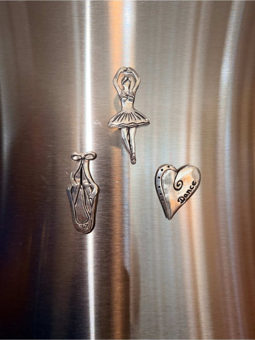 Ballet Magnet Set - Silver Dance Wall Decor